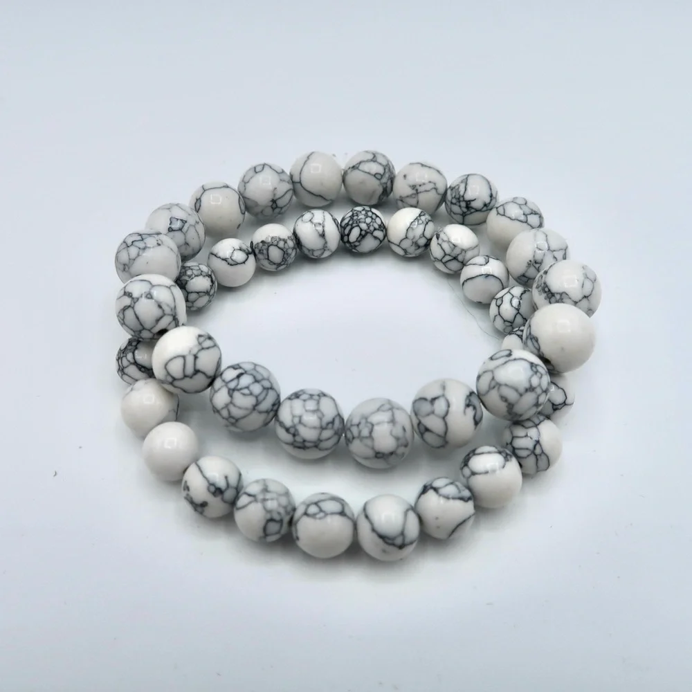 Natural Howlite Bracelet - Picture 10 of 10